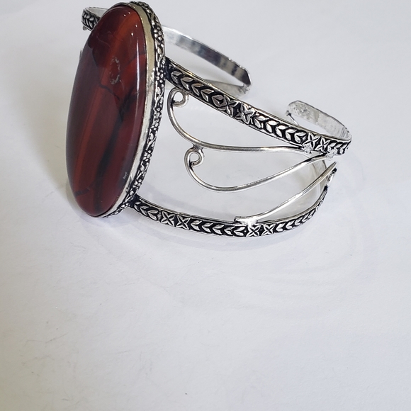 Red Jasper gemstone, 925 silver bracelet - Picture 7 of 16